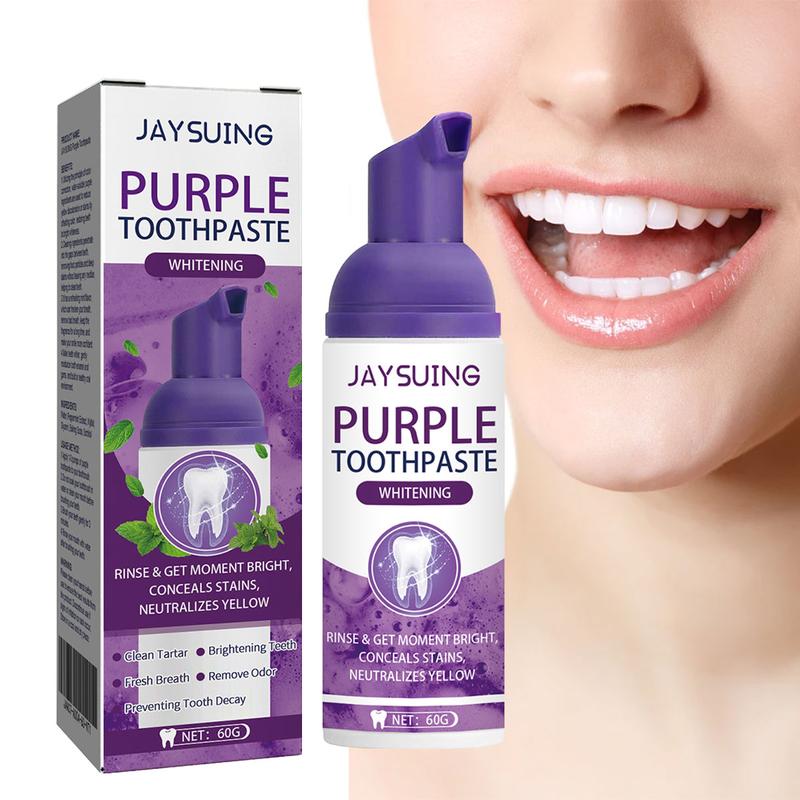 Purple Toothpaste, 1 Box Deep Cleaning Toothpaste, Oral Care Toothpaste for Freshing Breath, Dental Care Products for Adults brighten toothpaste