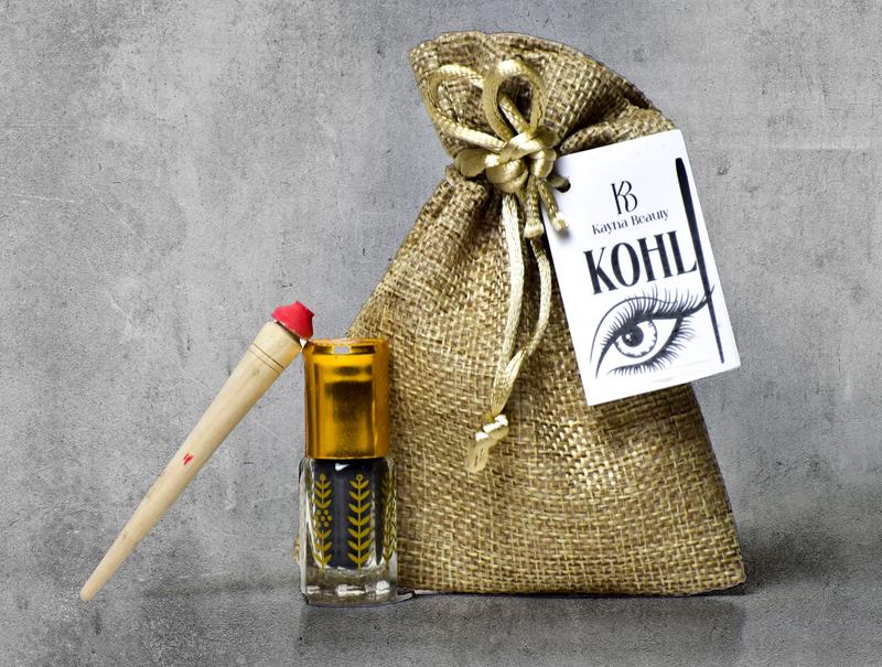 Moroccan Ithmid Kohl Set -100% Pure kohl Powder EyeLiner, Includes Orange Tree Applicator