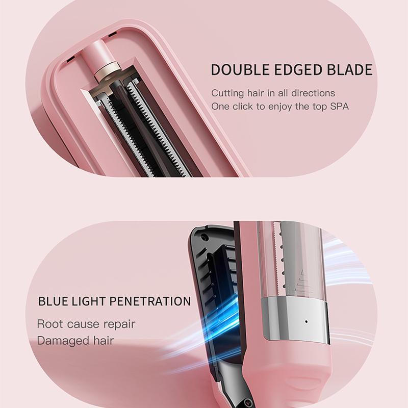 2 in 1 Cordless Split Hair Clipper, 1 Box Rechargeable Automatic Split Hair Trimmer with Hair Clips, Women's Hair Styling Tools