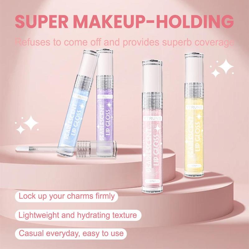 Long-lasting Lip Gloss, 1 Count Moisturizing Lip Glaze, Glossy Lip Glaze Stick, Plumping Lip Oil Lip Stick for Girls & Women