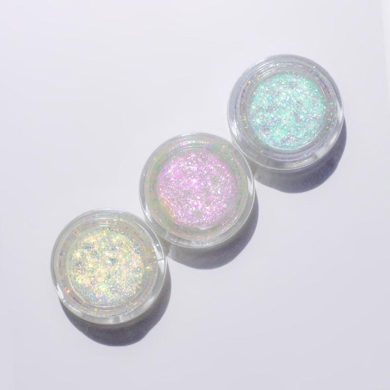 STARLITES COLLECTION – 3 Piece Illuminating Iridescent Glitter Gel Set Eyeshadow Makeup