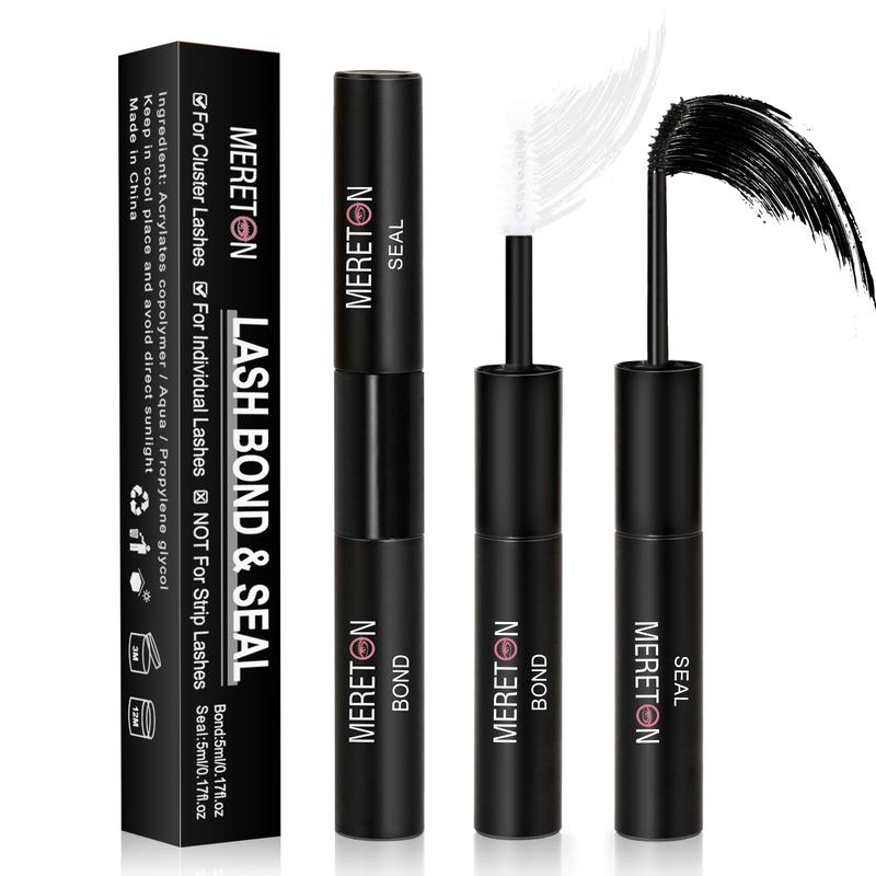 MeretonLash 2lN1 Bond and Seal Waterproof Eyelash Glue for PersonalMakeup Use Mascara Cosmetic