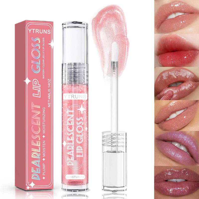 Long-lasting Lip Gloss, 1 Count Moisturizing Lip Glaze, Glossy Lip Glaze Stick, Plumping Lip Oil Lip Stick for Girls & Women