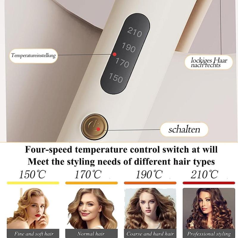 Automatic Hair Curling Iron, 28mm Hair Curler, Negative lon Automatic Hair Hair Curl Wand, 4 Modes Temperatures Curling Iron, Hair Styling Tools for Home, Hair Curler Personal Care Appliance for Fall & Winter Gift