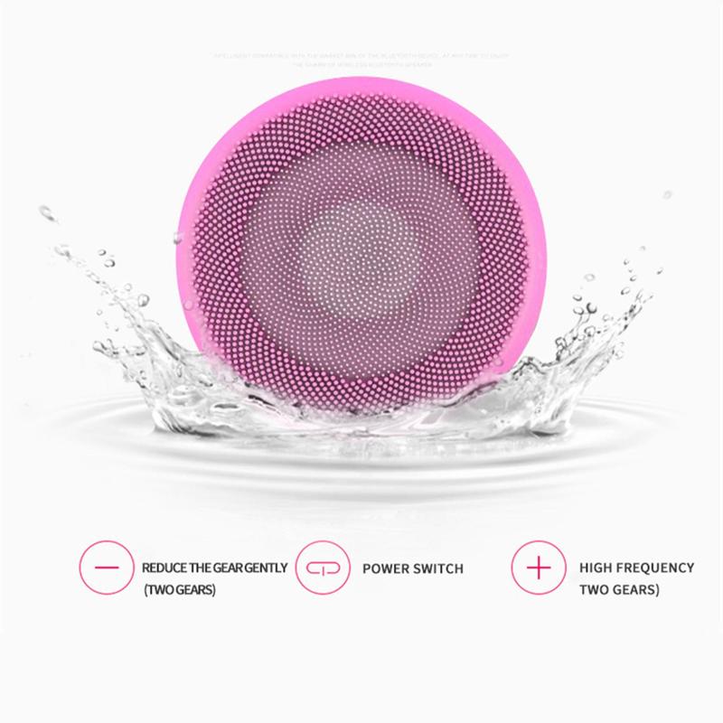 Silicone Electric Facial Cleansing Brush, 1 Count Facial Skin Massage Brush, Skin Care Products