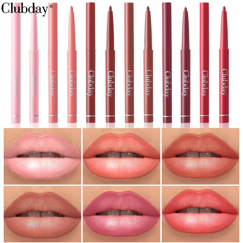 Lip Liner Set, 6 Counts Matte Nude Lip Liner, Creamy Texture Slim Lip Pencil, Suitable for Girls and Women All Occasions Lip Makeup