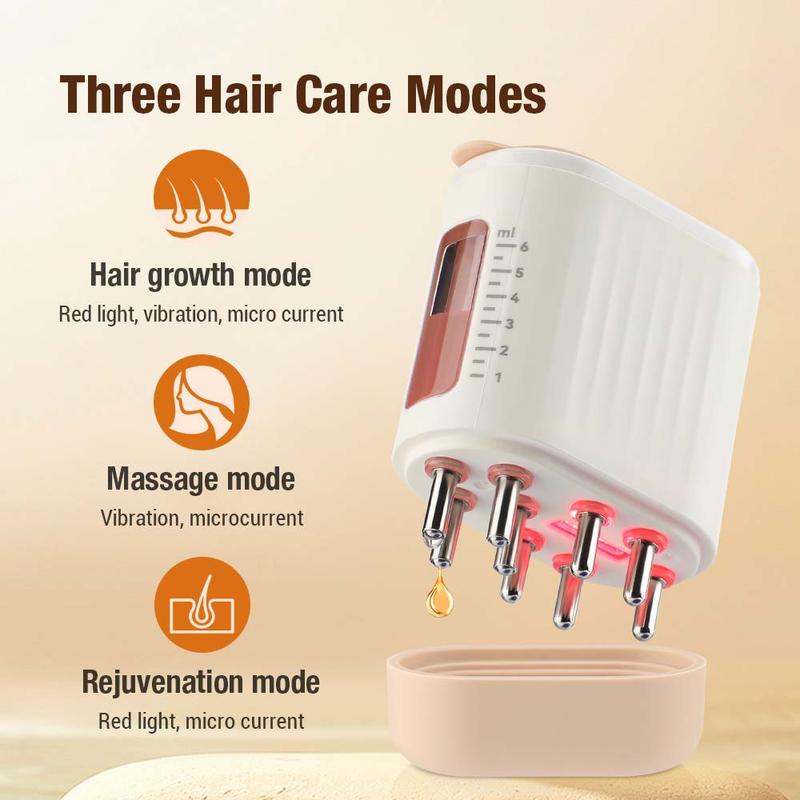 Electric Vibration Massage Comb, Portable Head Massager, Hair Nourishing Applicator, Scalp Health Care Massager for Women & Men