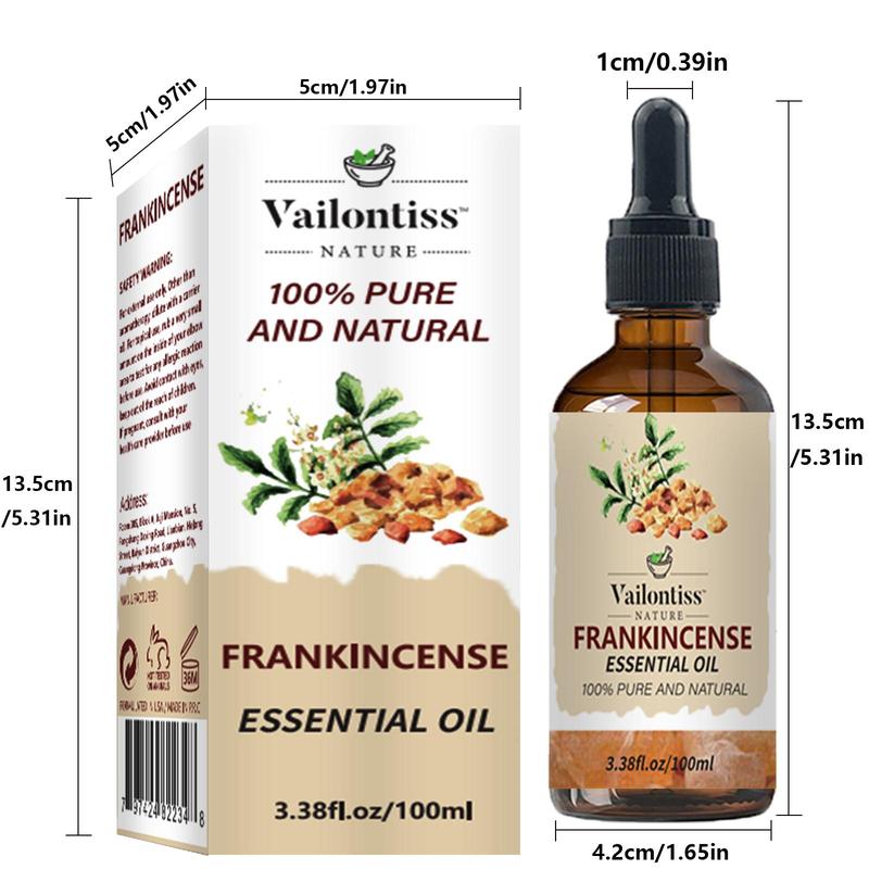 100ml Pure Frankincense Essential Oil, Natural Essential Oil for Home Use, Spa, Yoga, Massage, Bath, Body Care Product