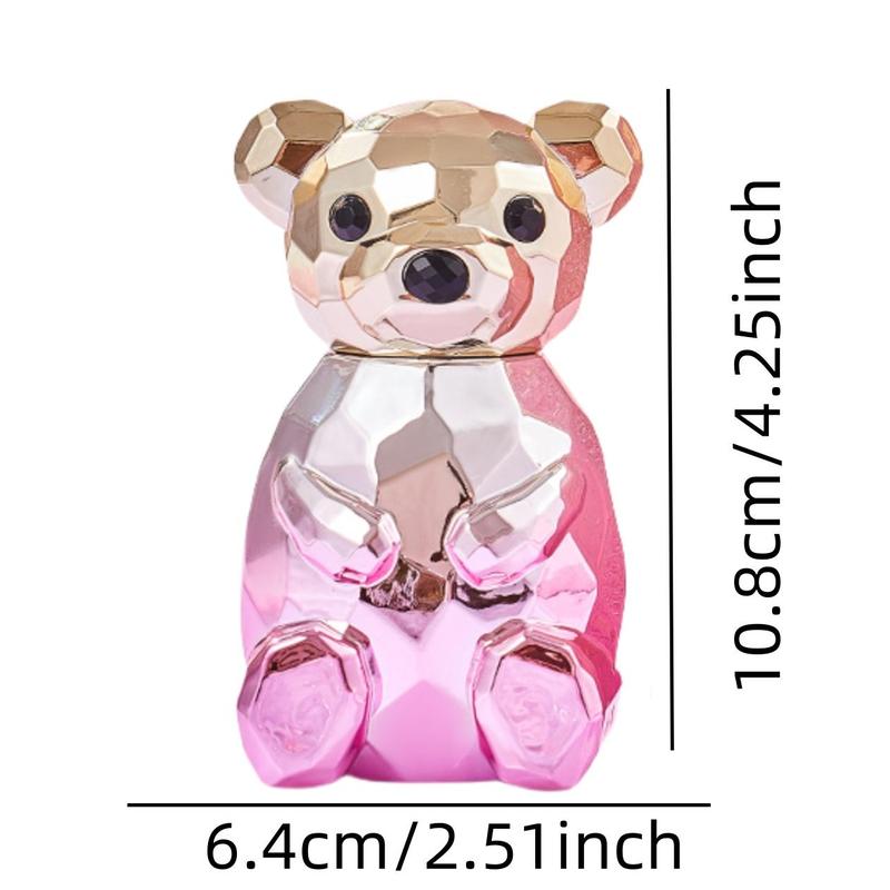 Bear Design Perfume, Cute Cartoon Bear Design Spray, Long Lasting Fragrance for Women & Girls, Gift for Girlfriend, Fragrance Mist, Midnight Shimmer, Fall Gift, Fragrances