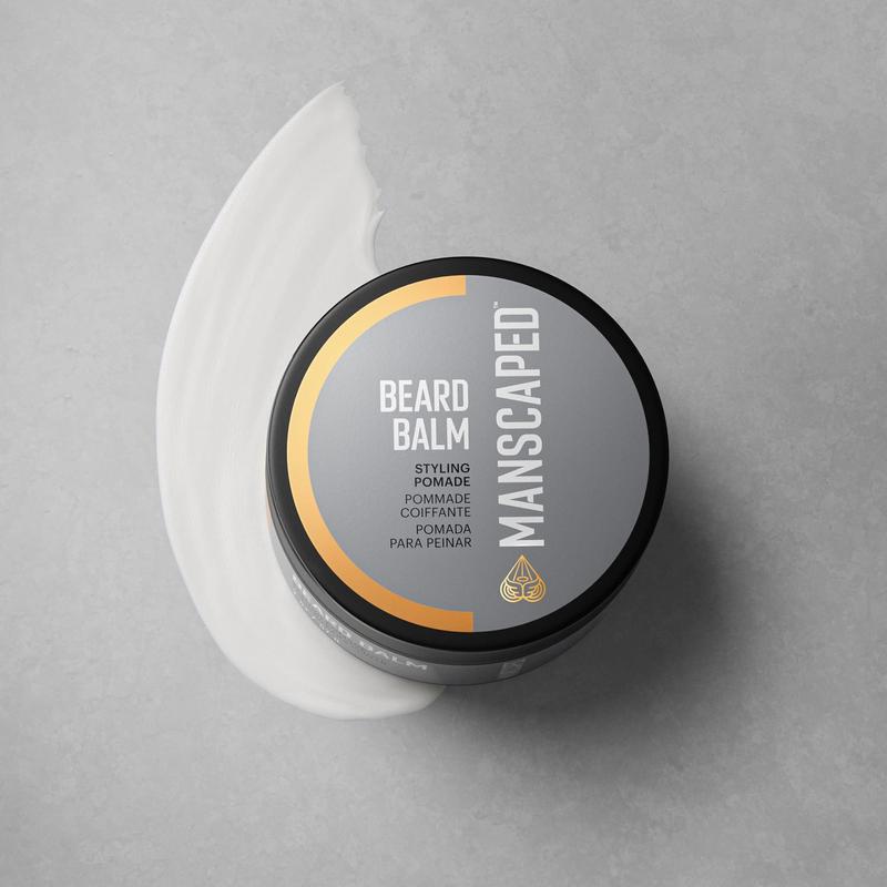 MANSCAPED® Beard Balm, Styling Pomade with Shea Butter, Coconut Oil & Beeswax - Moisturizes, Softens, Strengthens & Shines Beards, Mustaches & Facial Hair, for Sensitive Skin