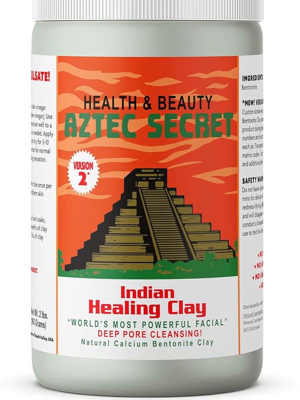 Aztec Secret – Indian Healing Clay – Deep Pore Cleansing Facial & Body Mask – Calcium Bentonite Clay Skincare Clear Facial Facial Mask Skin Repair