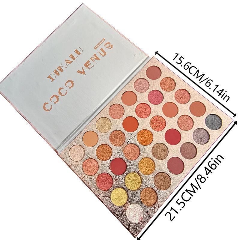 35 Color Eyeshadow Palette, Matte & Glitter Eye Shadows Palette, Long Lasting Shimmering Eye Shadow Makeup Product, Pigmented Blendable Eyeshadow Powder