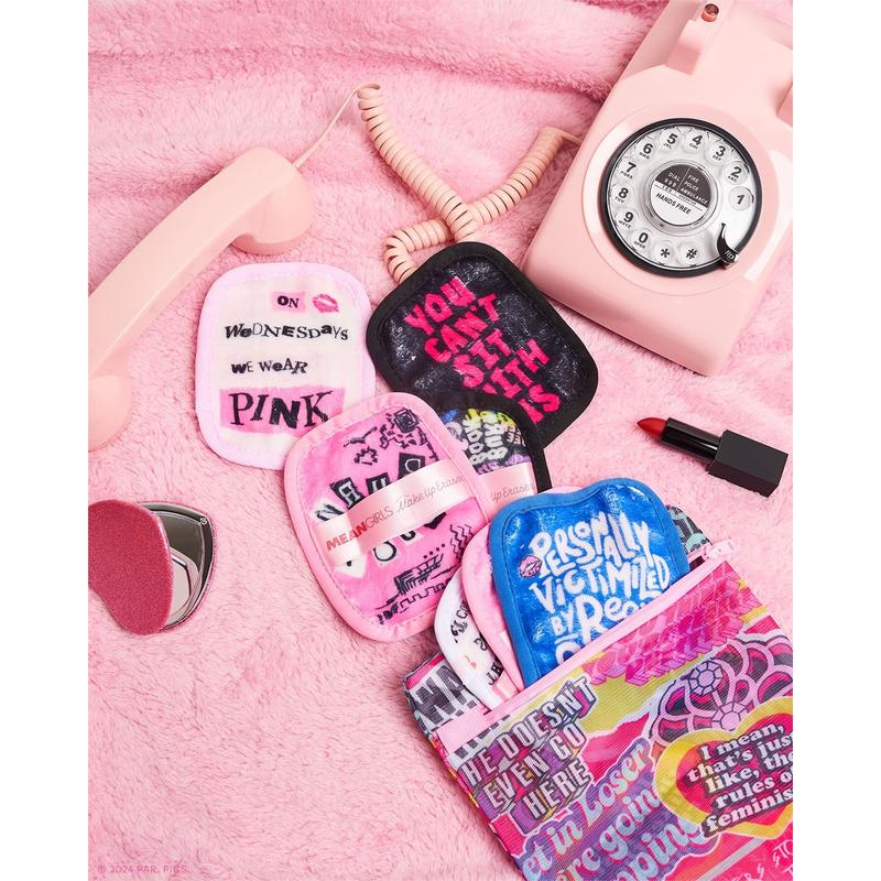 Mean Girls 7-Day Set - Erase Makeup with JUST WATER, Reusable & Machine Washable Makeup Remover