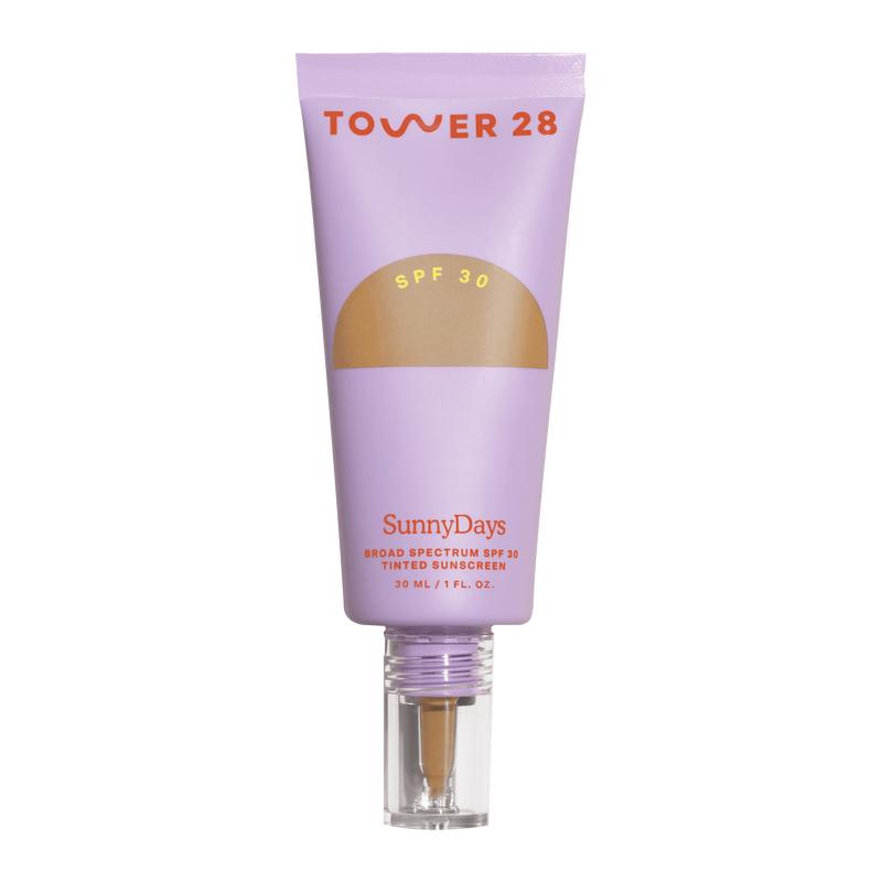 Tower 28 SunnyDays SPF 30 Tinted Sunscreen + Foundation - For Sensitive Skin - Mineral Sunscreen, Broad Spectrum UVA UVB Sun Protection - Vegan