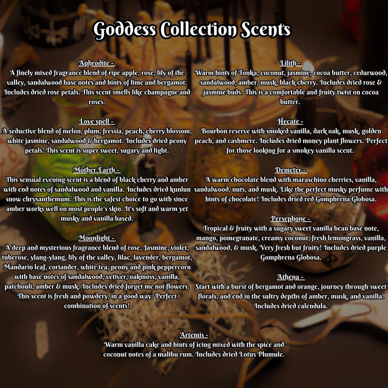 Goddess Scented Dry Body Oils & Roll-On Oils