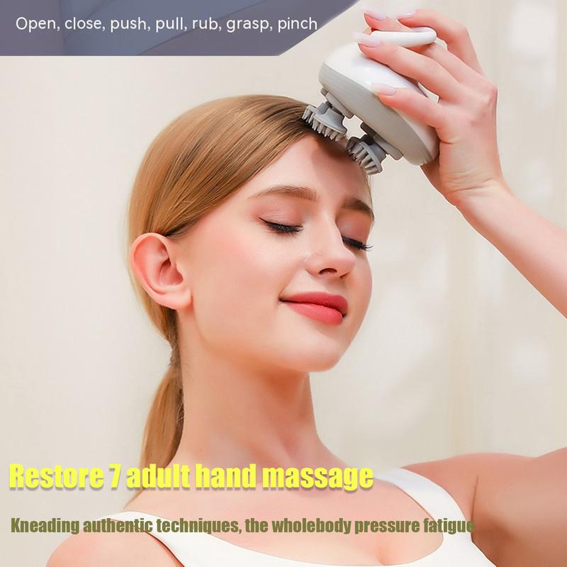 Portable Cordless Electric Scalp Massager 2-Speed Vibrating Head Massager with 96 Silicone Nodules for Deep Hair Cleansing and Hair Growth Comfort