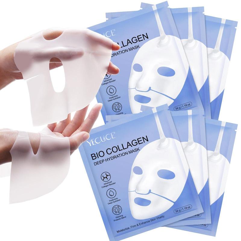 Collagen Deep Hydration Mask, 3 Boxes Moisturizing & Nourishing Facial Mask, Hydrating Facial Mask, Skin Care Product for Women & Men