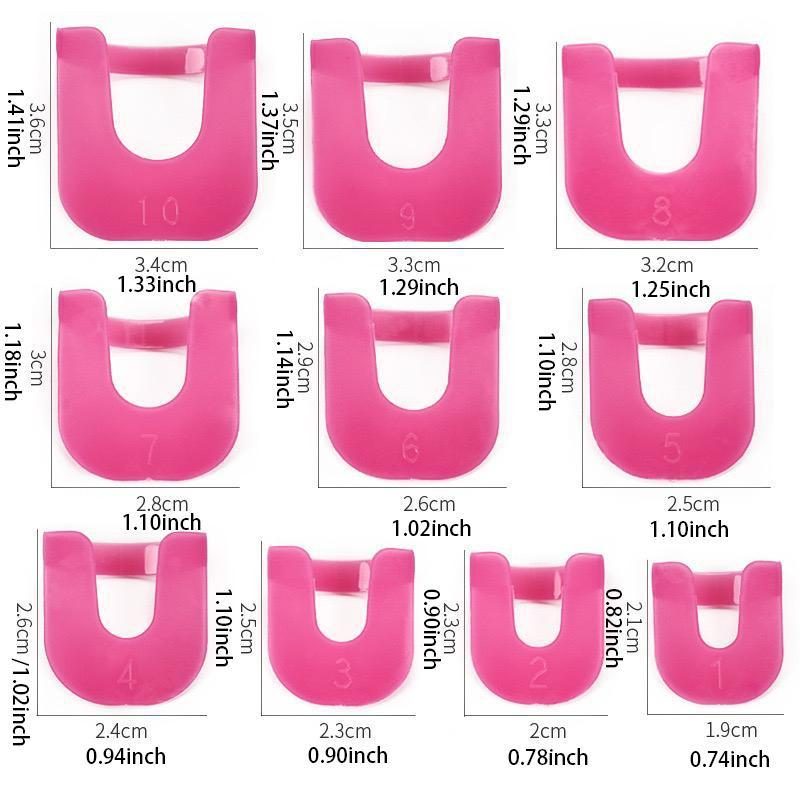 U Curve Shaped Nail Protector, Different Sizes Nail Art Auxiliary Tool, Nail Polish Spill Protection Tools, Christmas, Christmas Gift