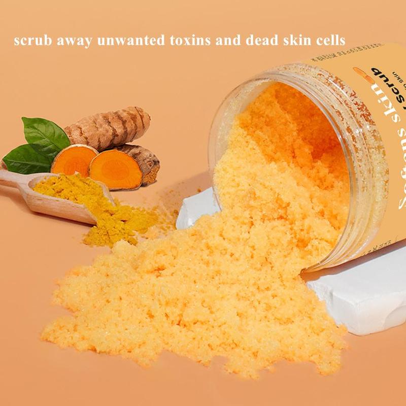 Turmeric Body Scrub, Moisturizing Body Scrub, Gentle Cleansing and Exfoliation Body Care Product for Women & Men All Skin Types