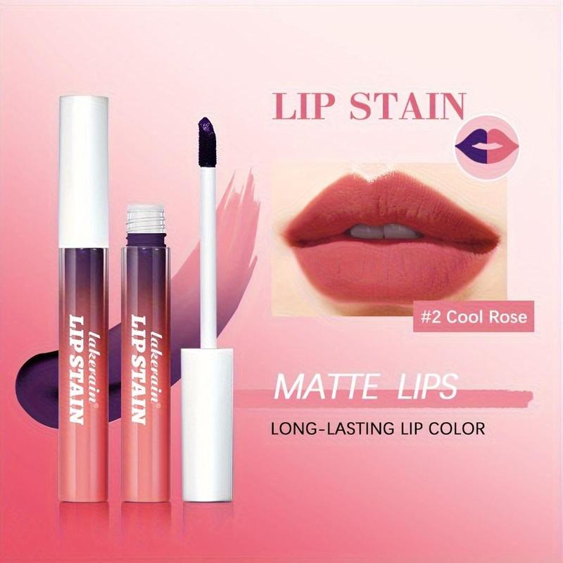 Long Lasting Tear-pull Lip Gloss, 3 Counts Matte Finish Lip Stain, Non-stick Cup Lipstick, for All Occasions Lip Makeup