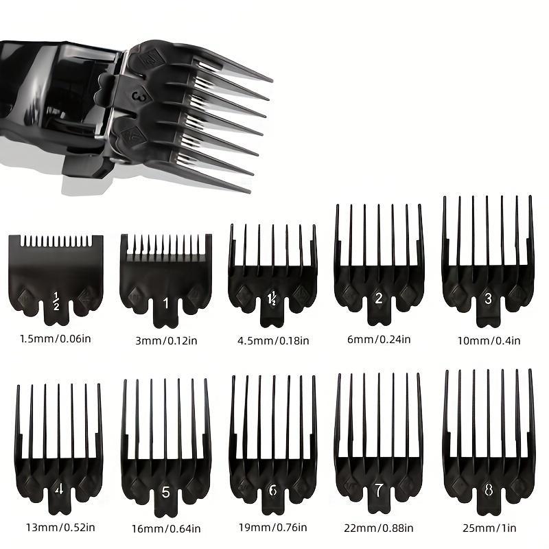 10pcs Hair Clipper Limit Comb Set, Professional Hair Clipper Limit Comb, Hair Trimmer Limit Comb, Hair Styling Comb for Men, Women, Stylists, Barber, Wet and Dry Hair Combing Tool