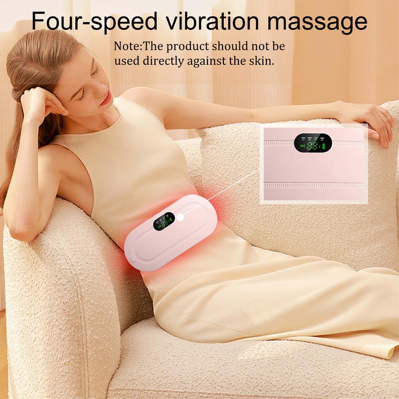 Menstrual Heating Pad Smart UterusWarmer Belt,1 Count Relief Waist PainCramps Vibrating Abdominal MassageUterus Warmer Waist Massager, VibratePlate,Halloween Gift,Fall Essentials