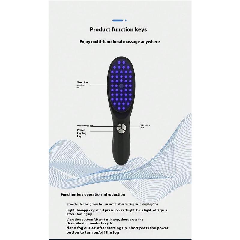 Electric Massaging Scalp Care Comb, Red Light Therapy Hair Growth Tool (Excluding Essential Oil) Comfort black friday deals