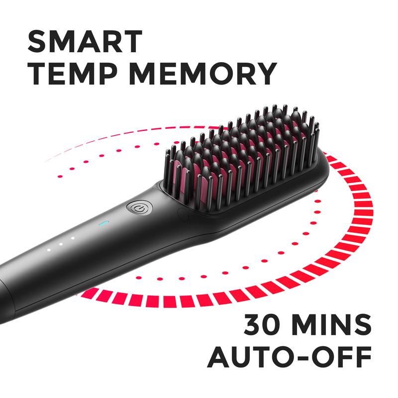 TYMO iONIC MINI-Hair Straightener Brush - Lightweight and Comfortable comfortable handle muk  straightener