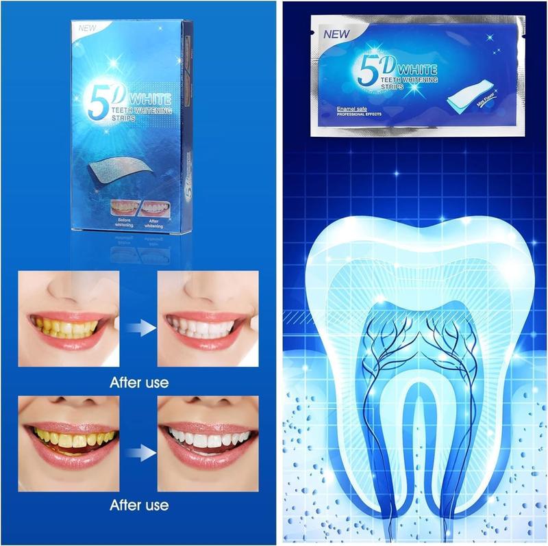 New 5D Teeth Whitening Strips in at - home whitening Kits. Oral Daily