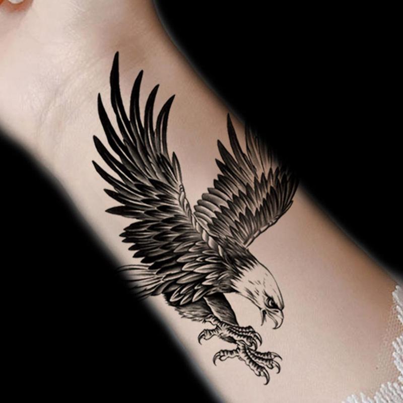 Eagle Pattern Temporary Tattoo Sticker, Creative Fake Tattoo Sticker, Body Art Decoration for Men & Women