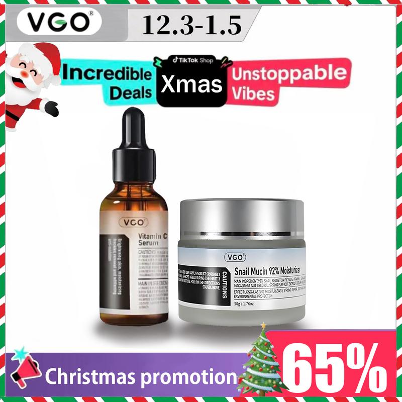 VGO-Essence Face Cream Moisturizing and Repairing Set Skincare Moisturizer-Live Cleanser Facial Daily