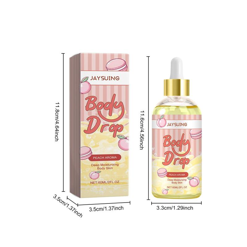 Peach Body Oil, Deep Moisturizing Body Massage Oil, Hydrating Body Care Oil, Body Care Product for Women & Men