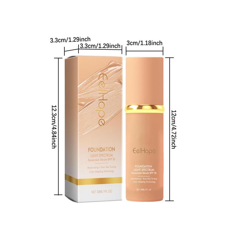 4 in 1 Long-lasting Foundation, Moisturizing Concealer Foundation, Full Coverage Flawless Makeup Cream, Makeup Product for Women & Girls