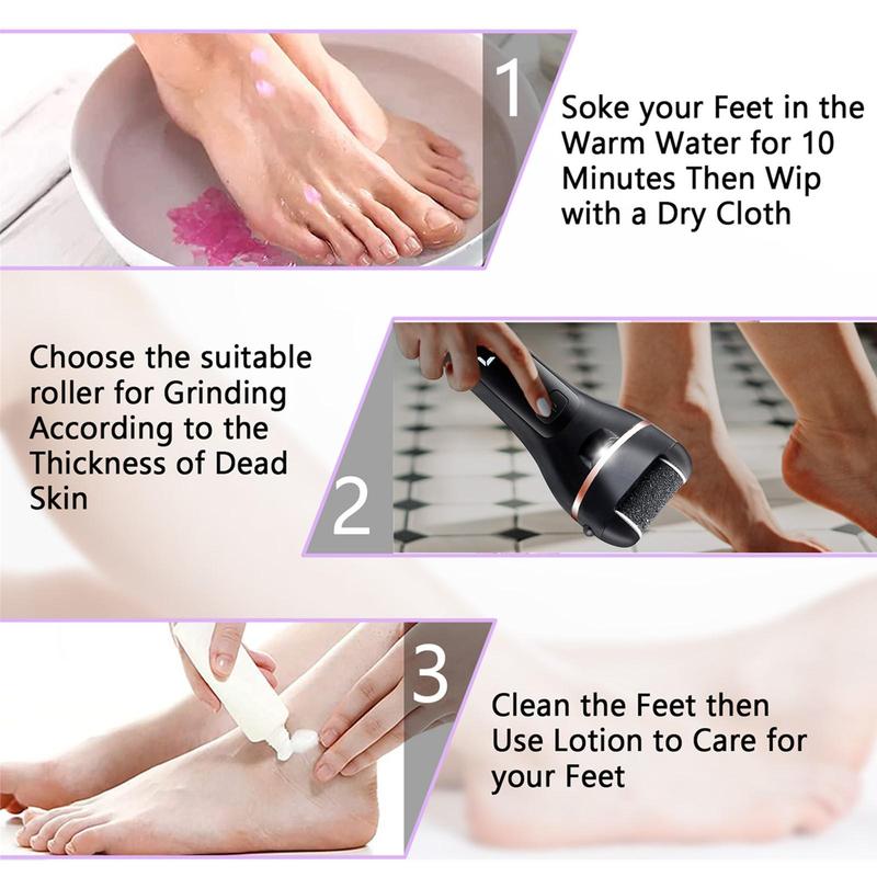 19 In 1 Professional Foot Care Tools, 1 Set Foot File Callus Removers, Pedicure Foot Care Products For Men & Women, Summer Gift, Nail Art & Care Tool, Electric Foot File, Nail Equipment