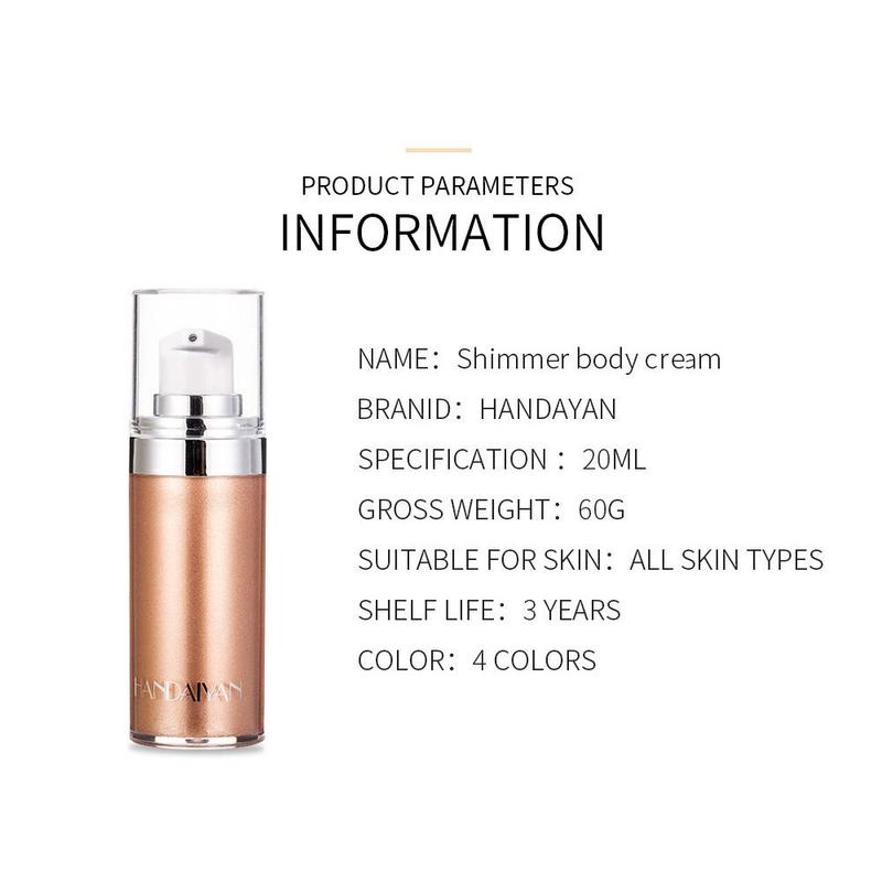 HANDAIYAN Body Highlighter Liquid Beach Facial Liquid Lotion Whole Body Brightening Fine Skin Highlighter Oil