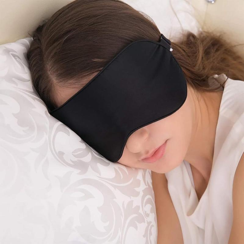 Sleep Mask & BlindfoldSuper-Smooth Eye mask for SleepingSuitable for Travel, nap, Night Sleep,for Men Women  Sleeping mask (Black) Gift