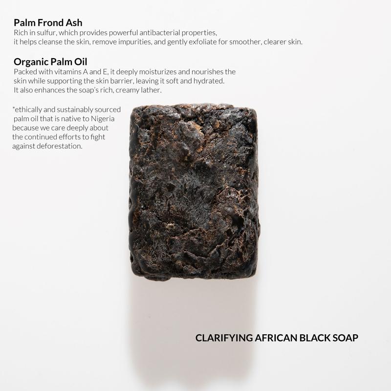 Clarifying African Black Soap sourced from Nigeria