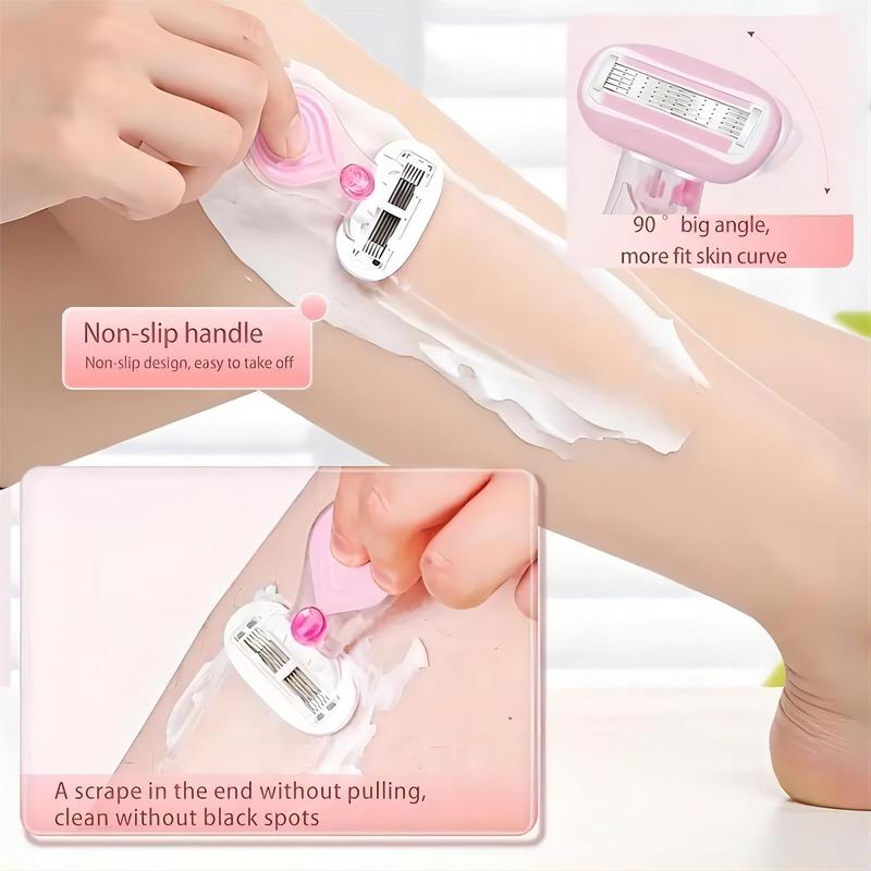 Portable Manual Shaver, 1 Count Multi-functional 5-layer Design Hair Removal Tool For Women