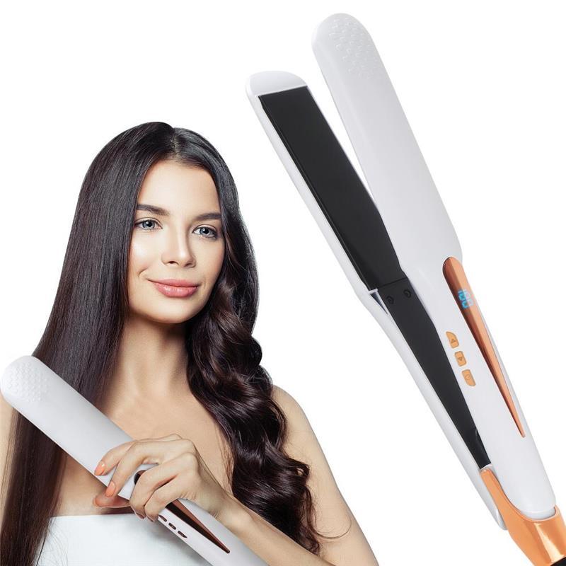 Hair Straightener Flat Iron Wide Panel Fast Heating Hair Straightener