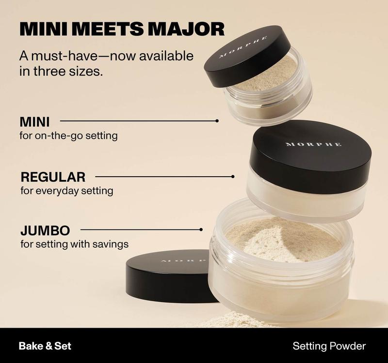 Morphe Mini Bake & Set Soft Focus Setting Powder - Translucent