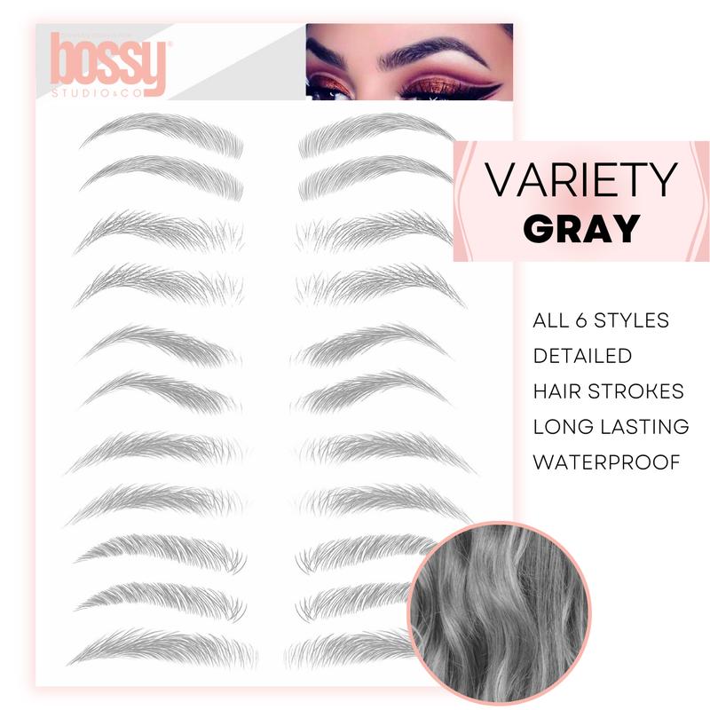 | Variety | Temporary Eyebrow Tattoos by Bossy Studio & Co