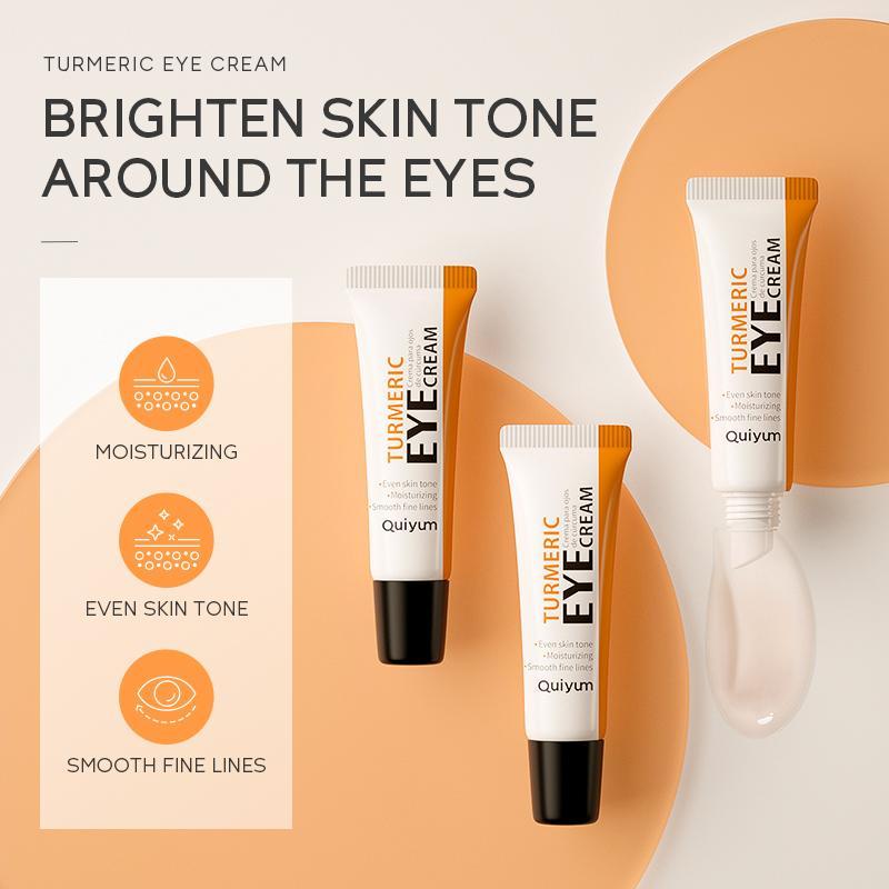 Turmeric Eye Cream, Natural Extract VC VE Smoothing Eye Cream, Hydrating Lifting Eye Skin, Suitable for Different Skin Types