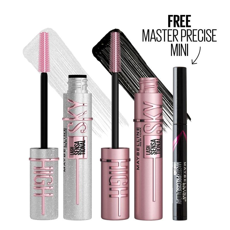 Sky High Duo: Length, Volume & Sparkle + FREE Master Precise Mini Eyeliner, Maybelline