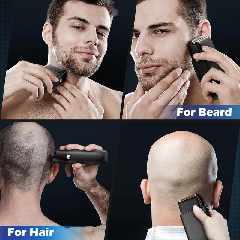 Electric Razor for Men Face, Electric Shavers for Men, Foil Shaver with 3 Adjustable Speeds, Rechargeable Waterproof Close Shave Trimmer with LED Display for Face Beard Head Shavers