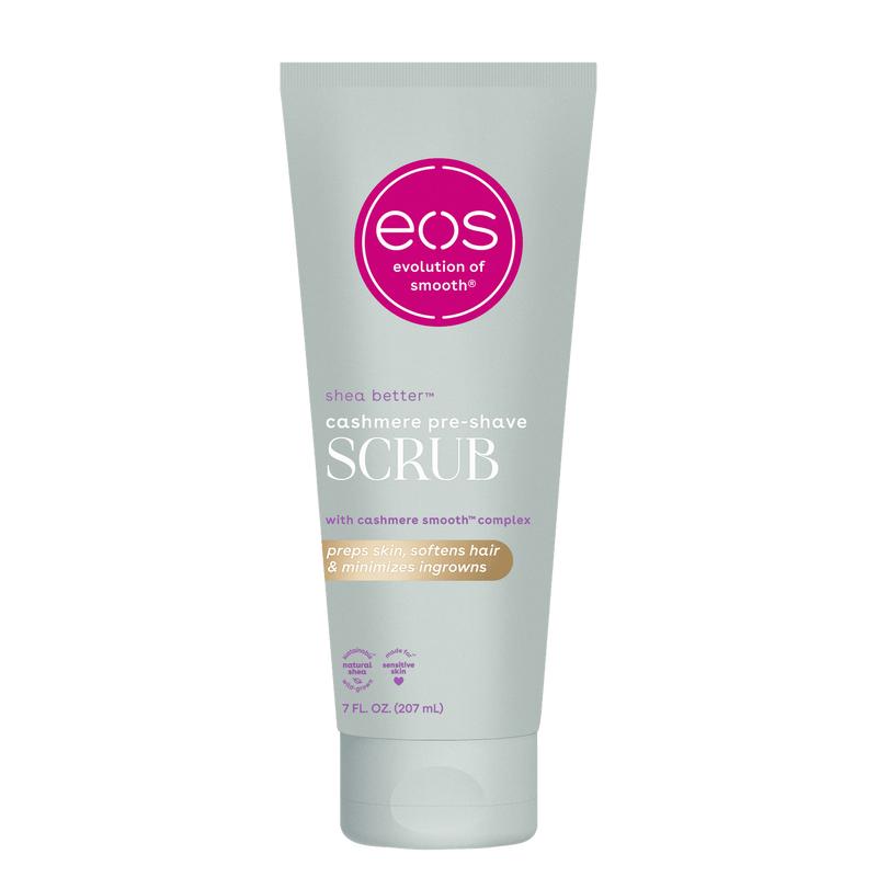 eos Cashmere Skin Collection Pre-Shave Body Scrub – Vanilla Cashmere, 7 fl oz, Exfoliate & Prep Dry Skin for a Smooth, Luxurious Shave!