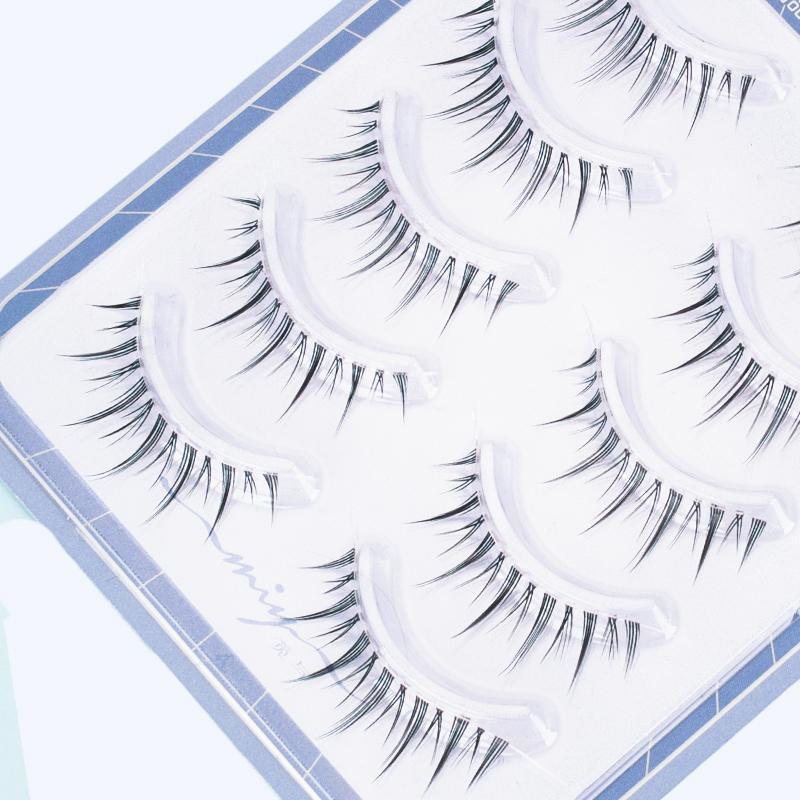 5 Pairs Natural False Eyelashes, Lightweight and Comfortable Reusable Eye Makeup Strip Lashes, Eye Makeup Product for Women and Girls, Christmas, Christmas Gift