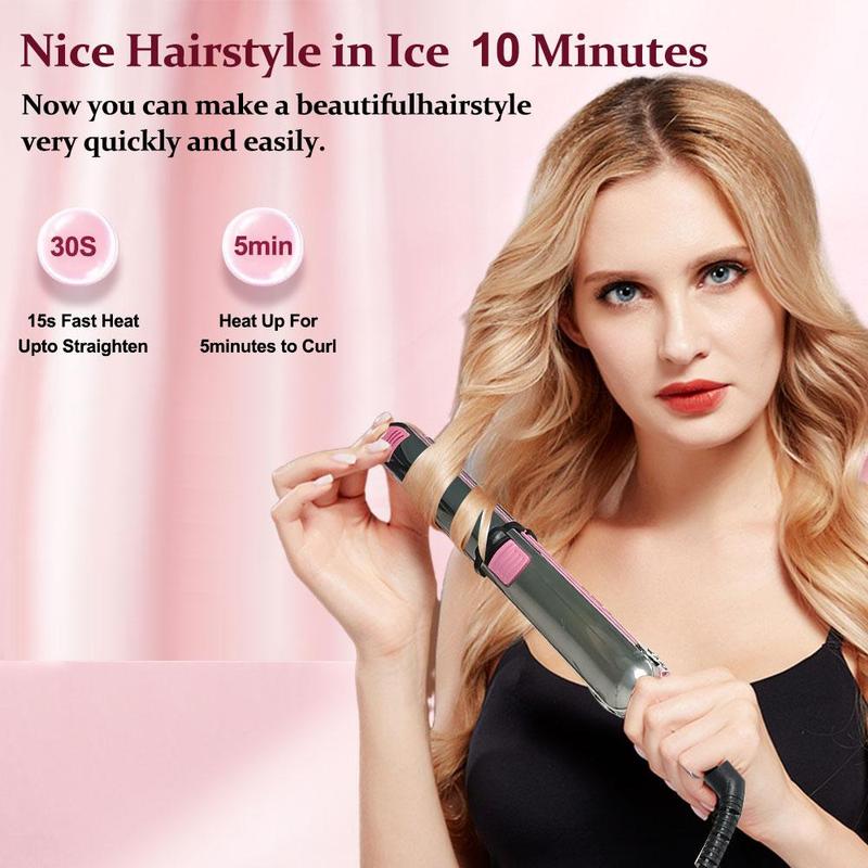 2 in 1 Curling Hair Iron, Curlers & Straighteners Machine, Flat Iron for Home & Salon Use, Professional Hair Styling Tool for Women & Girls