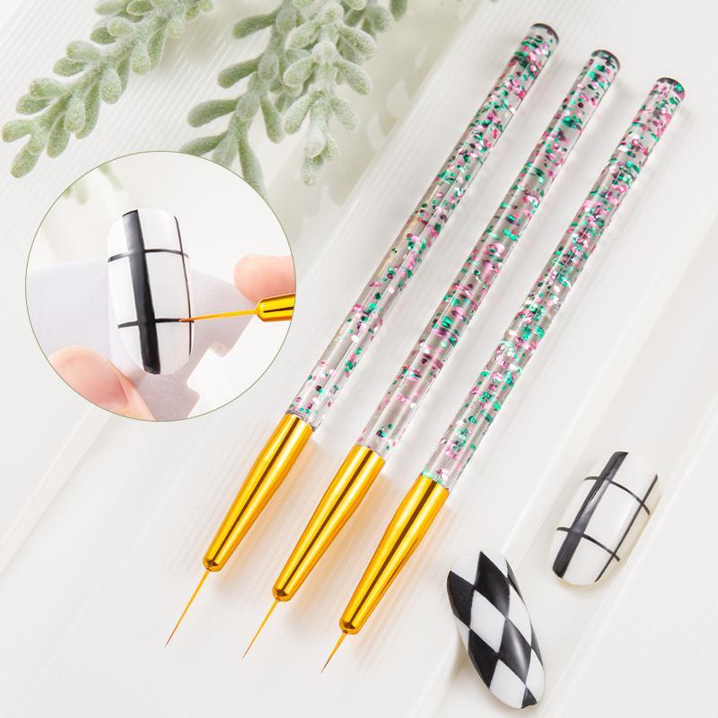 3pcs Nail Art Brush, Nail Art Design Painting Brush, Nail Art Drawing Brush, DIY Nail Art Design Tool, Nail Art Pen