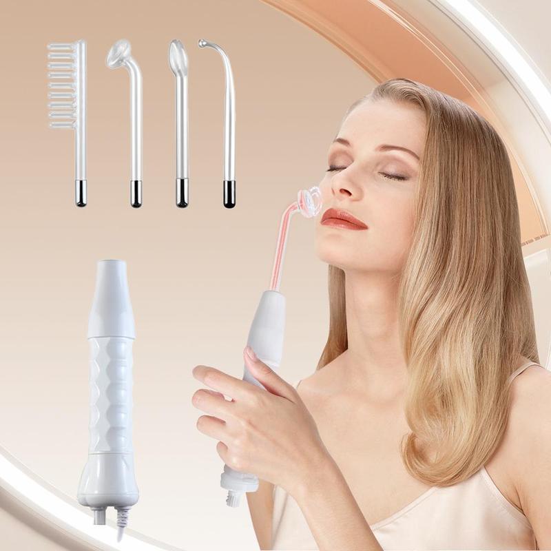 4-in-1 Skin Tightening High Frequency Wand, 1 Set Facial Skincare Electric Massager, Face Hair Massage Comb Stick, Skin Care Machine, Back To School Comfort Gift, Birthday Gifts, Skin Care Products, Women's Personal Care Products