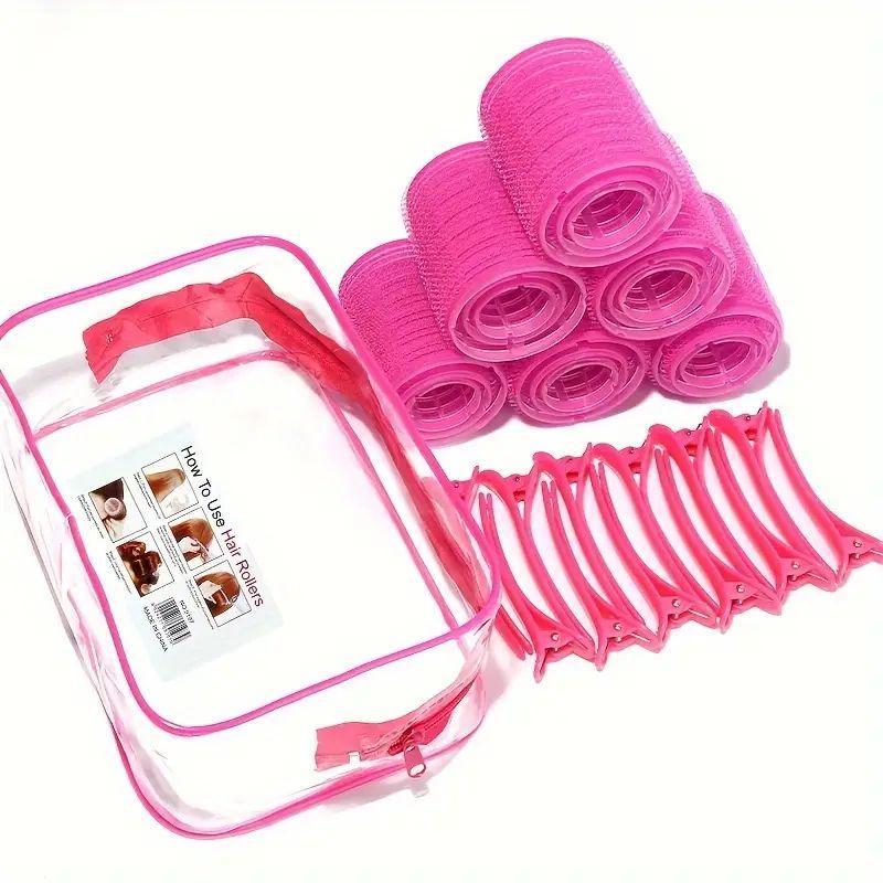 Self Grip Hair Roller Set, 30pcs set Heatless Hair Curler with Hair Clips for Women, Hair Styling Tools, Curly Hair Detangling Products